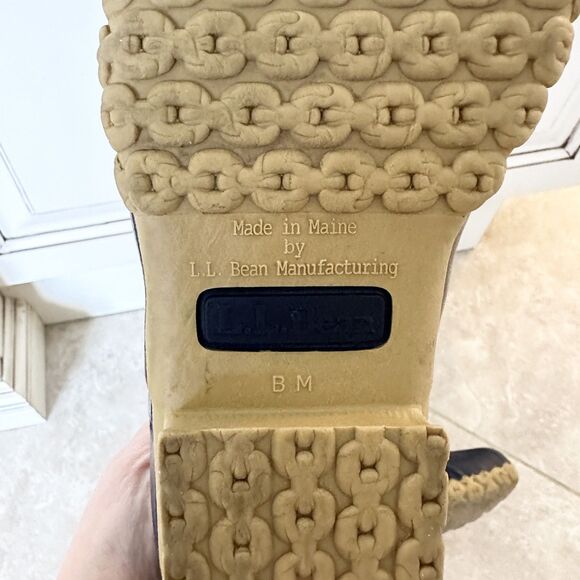 L.L. Bean Duck Boots Womens 6M Navy Blue 8" Made in Maine Waterproof Gorpcore - Picture 7 of 15